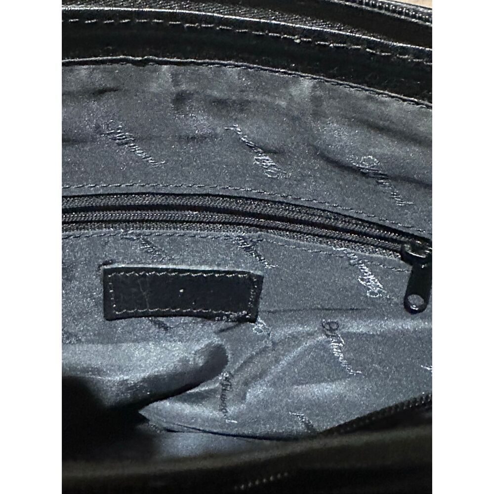 Ashwood black small croc embossed leather purse - Picture 7 of 10